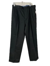 Brooks Brothers Elliot Advantage Chino Pants Men's 36x32 Black Cotton Preppy $89