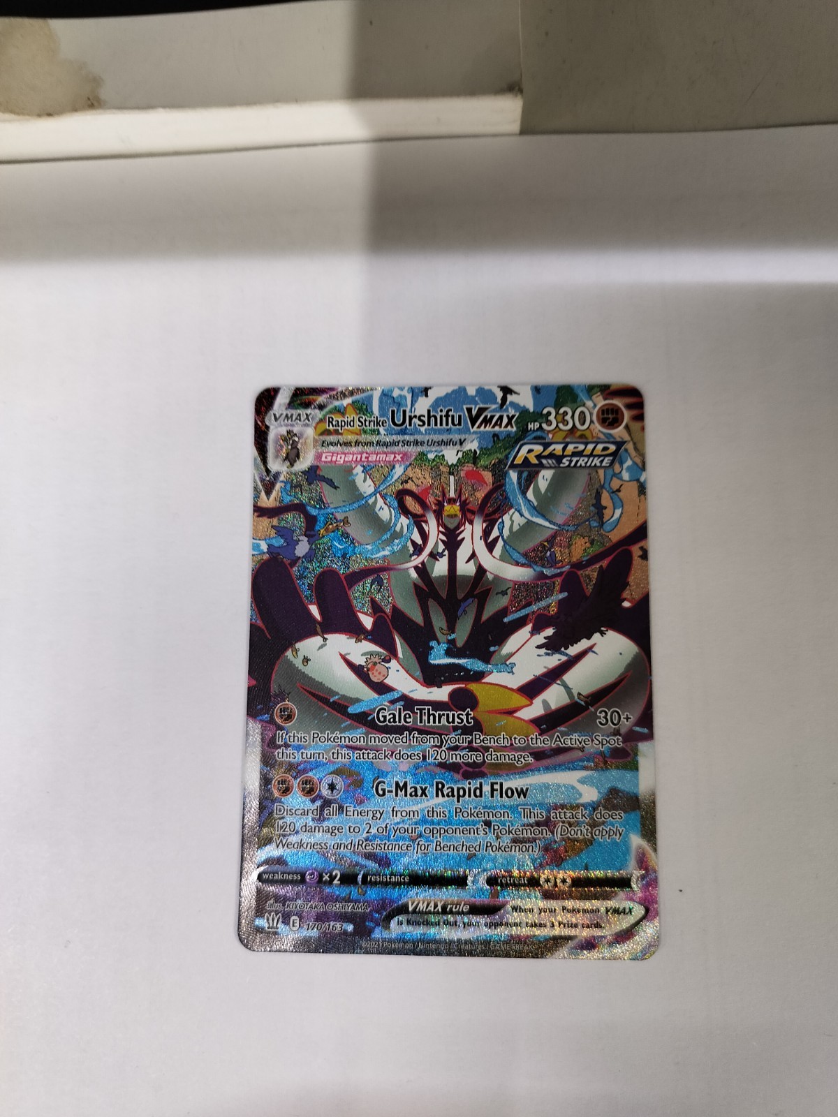 Pokemon TCG Rapid Strike Urshifu VMAX 170/163 Alternate Art Battle Styles NM