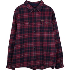 Used Orvis long-sleeved flannel check shirt men's size XXL equivalent