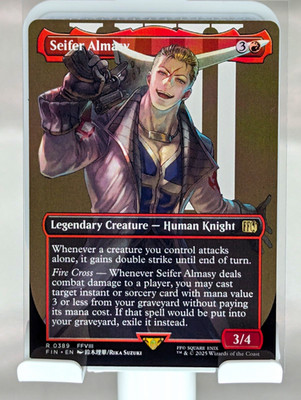MTG Final Fantasy Seifer Almasy 0389 Rare NonFoil Full Art Borderless