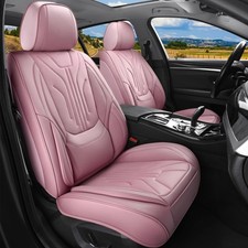 Front Car Seat Covers, Universal Fit Faux Leather Cushion Protector, Waterpro...