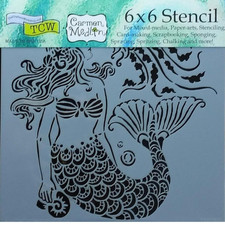 Mermaid Stencil Ocean Beach Nautical Coastal Wall Painting Art Crafters Workshop