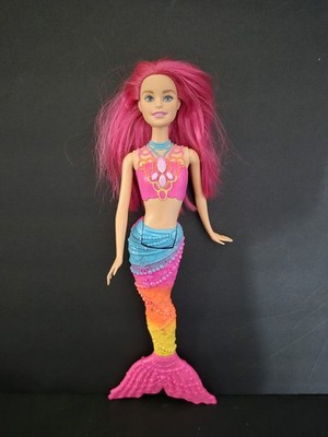 Barbie Fashion Rainbow Mermaid Doll Decorated Detail Tail Neon Colors Fairytale