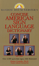 Random House Webster's Concise American Sign Language Dictionary - paperback...