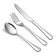 Silverware Set,Stainless Steel Knives Spoon Forks Set for Home, Kitchen and R...