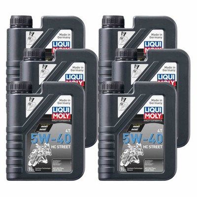LIQUI MOLY 5W-40 Motorbike 4T HC Street 6 Liter für API SN PLUS JASO MA2
