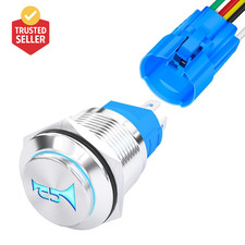 Horn Button Switch 12 Volt Momentary Push Button Switch 12V Air Horn Button Swit