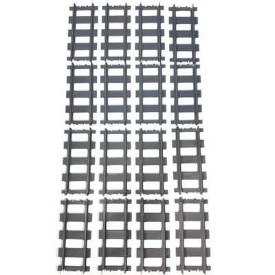 LEGO Train Track City Straight Custom MOC 16x Gray Power Functions Powered UP