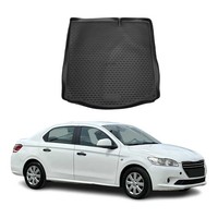 Kofferraummatte Kofferraumwanne FüR Peugeot 301 2013-2020 Gummi Tpe Schwarz