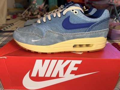 Nike Air Max 1 PRM Dirty Denim Mineral Slate Deep Royal Blue 9.5 Deadstock