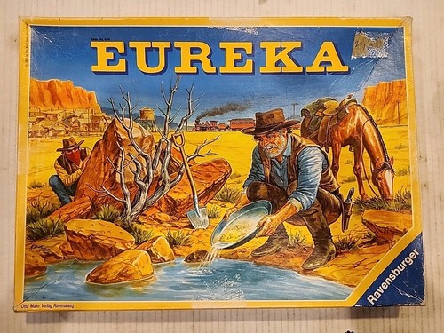 Eureka! Board Game Gold Rush Strategy Complete Excellent Ravensburger 1988