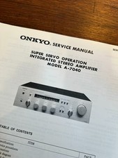 Onkyo A-7040 Integrated Stereo Amplifier Amp ...