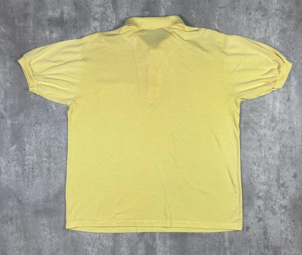 Polo Ocean City Vintage Años 90 Cuello Amarillo Adulto Talla Grande Foto 2 de 4