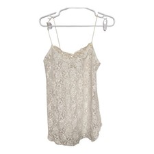 Cinema Etoile Vintage Lace Sequin Sheer Camisole Nighty Medium