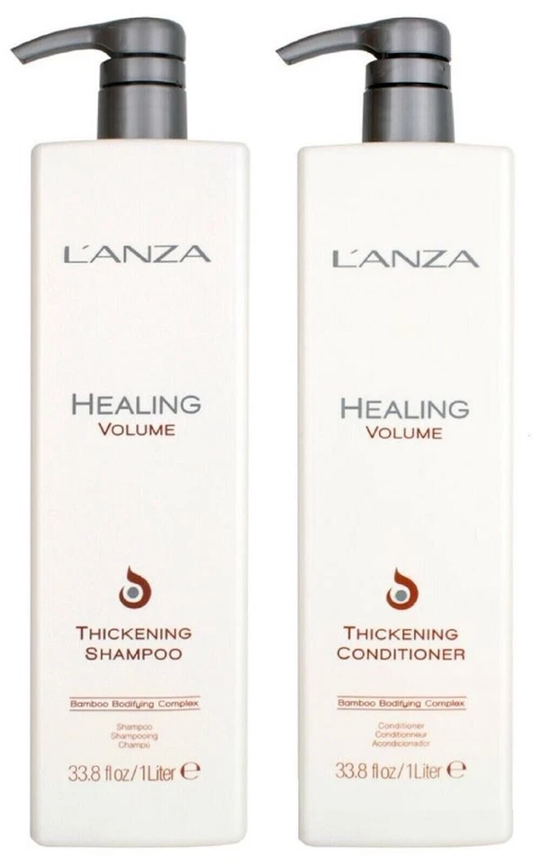  LANZA Healing Volume 增稠洗发水和护发素 33.8 盎司/ 1000 毫升 — 第 3/3 张图片