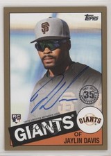 2020 Topps 1985 Baseball Series 2 Gold 40/50 Jaylin Davis #85A-JDA Auto 5w7