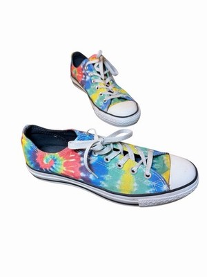 Converse All Star Grateful Dead Tie Dye Low Sneakers Men 8 Women 10 Rare 2008