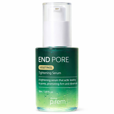 Make Prem End Pore Serum 50ml Pore Tightening + Inteka Cream Gift Set K-Beauty
