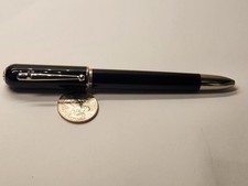 Alfred Dunhill Sidecar Revolette Black Lacquer/Palladium Pen