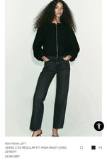 Zara High Waisted Jeans Size 34 NEW