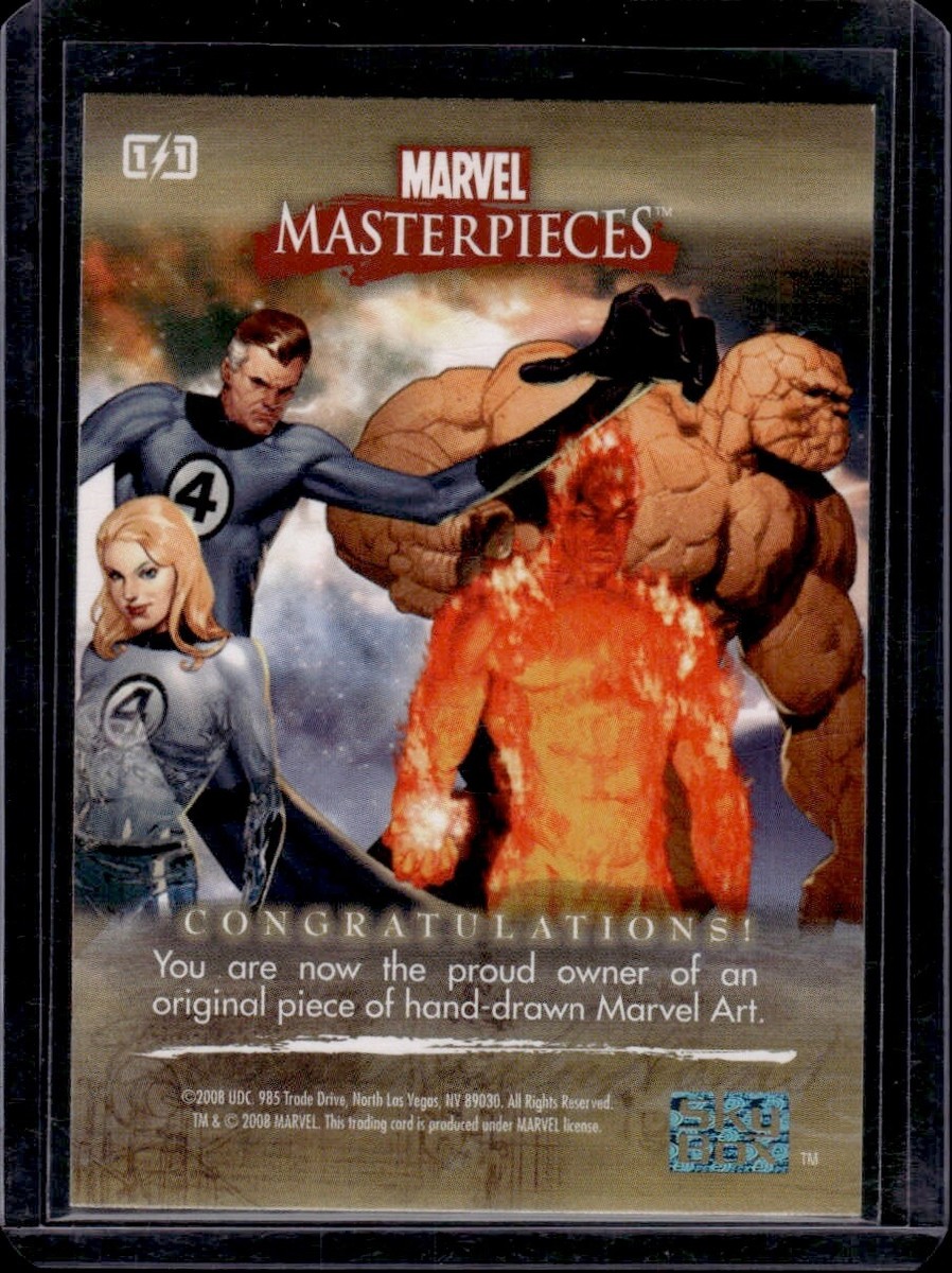 2008 UD Marvel Masterpieces Captain America SKETCH CARD #1/1