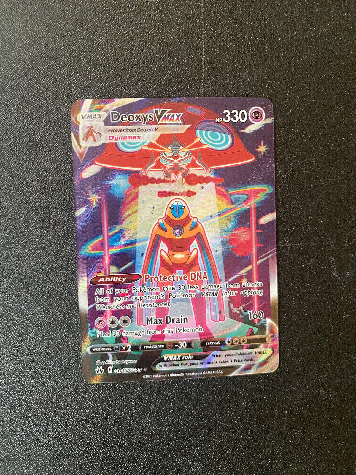 Pokémon Deoxys VMAX Crown Zenith: Galarian Gallery GG45/GG70 Holo Ultra Rare