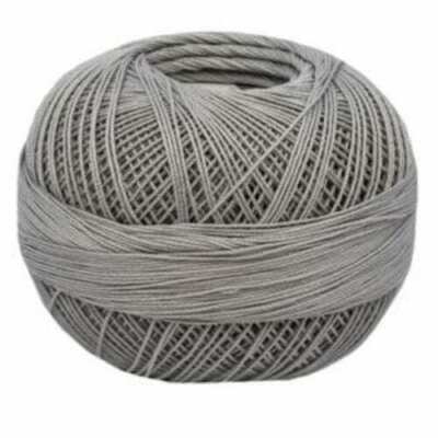 Lizbeth Egyptian Cotton Crochet Thread Size 80 Color 605 Silver