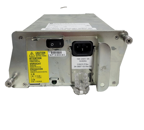 Cisco Catalyst 7200 Power Supply 280W DCJ2804-01P 34-0687-03 - Picture 4 of 4