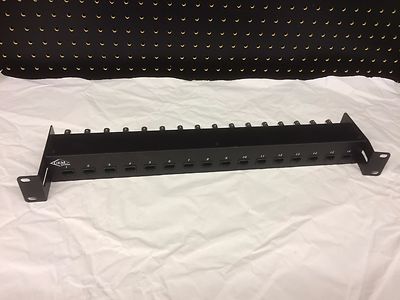 Gem 16 port CCTV Balun Passive Hub BNC / RJ45 Patch Panel H16P-RJ45BNC