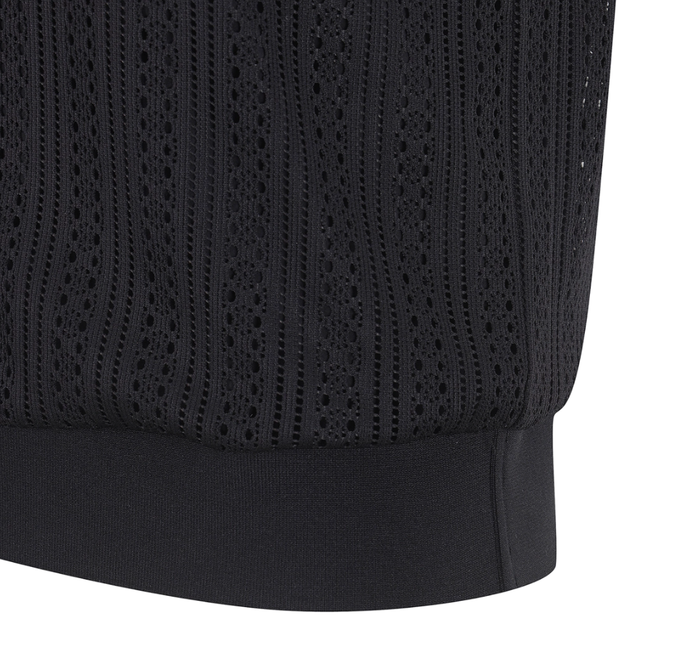PEARLY GATES GOLF] Women's Smile Crochet Layered Sleeveless