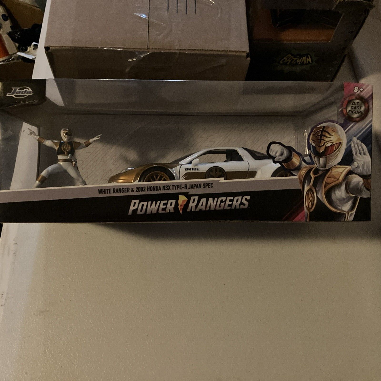 Jada Toys White Power Rangers 2002 Honda NSX Type-R Japan Spec Die-cast Car