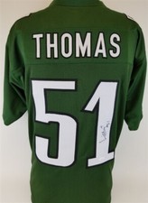 William Thomas Signed Philadelphia Eagles Jersey (JSA COA) 2xPro Bowl Linebacker