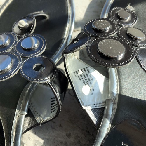 Silver Sandals 7.5 Anne Klein Women's iflex Thong Flip Flop - Picture 8 of 12