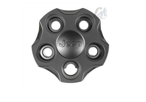4 x COPRIMOZZO ORIGINALE JEEP RENEGADE CERCHI LEGA 17cm NERO OPACO OE 735604674 - Imagen 3 de 8