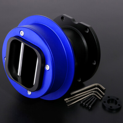 Wheel-side BLUE QR2 and QR2 Pro Quick Release Hub for Fanatec Steering Wheel