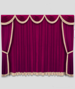 Newly 12 W X 8 H Home Theater Event Stage Movie Hall Valance Curtains Ebay