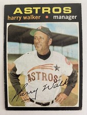 1971 Topps #312 Harry Walker Astros