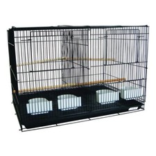 YML Small Breeding Cages with Divider Black