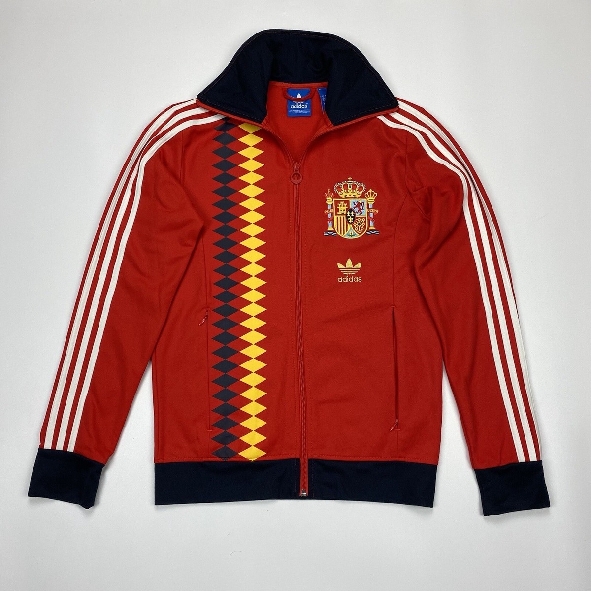 Spain 2014 Home Football Soccer Warm Up Track Jacket Adidas F77385