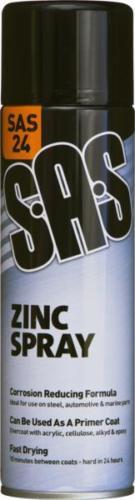 3 x SAS Zinc Grey Primer 500ml Metal Bodywork Alloy Wheel Paint Spray SAS24