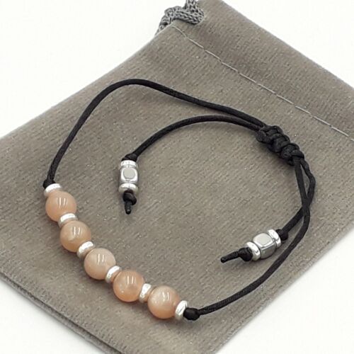 Handmade Natural Adjustable 6mm Crystal Healing Chakra Gemstone Bead Bracelet. - Picture 10 of 37