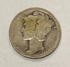 1921-D Silver Mercury Dime, AG Condition, Key Date In Series!
