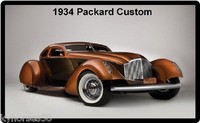 1934 Packard Custom Refrigerator Magnet 1934 Packard Custom Refrigerator Magnet