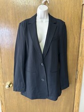 NEW 108 GAP size S TALL Relaxed Ponte Blazer BLACK NWT A25