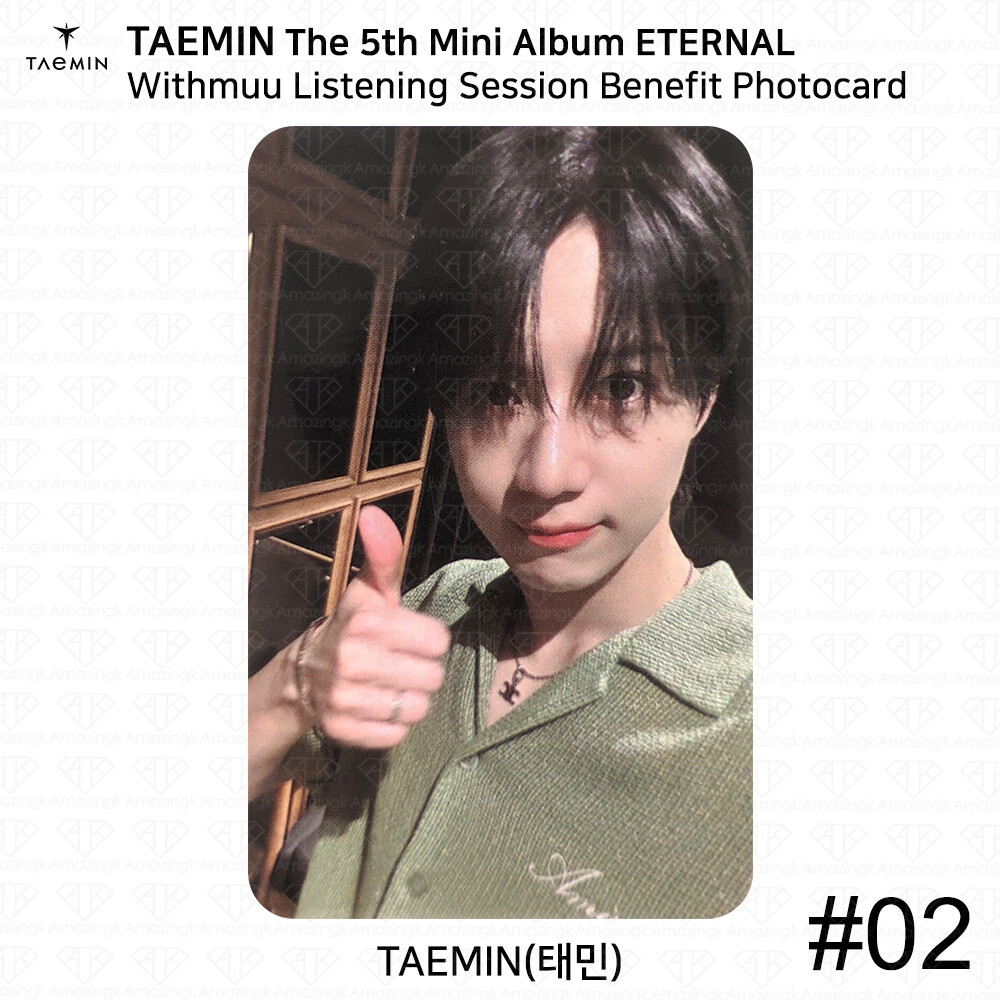 TAEMIN テミン トレカ ETERNAL LISTENING SESSION SHINee Taemin ETERNAL Withmuu Listening Session Benefit