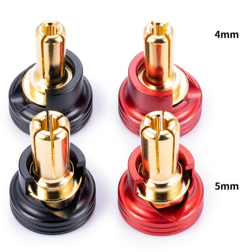 FLYXM 4 mm/5 mm dissipatore di calore ottone spina banana per connettore batteria auto RC - Foto 2 di 11