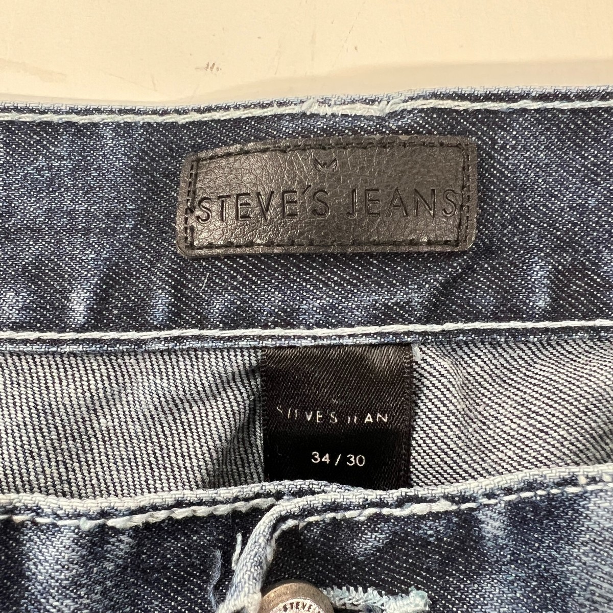 Steve's Jeans Men Blue Denim Distressed Regular Fit 5 Steve's Jeans Men Blue Denim Distressed Regular Fit 5