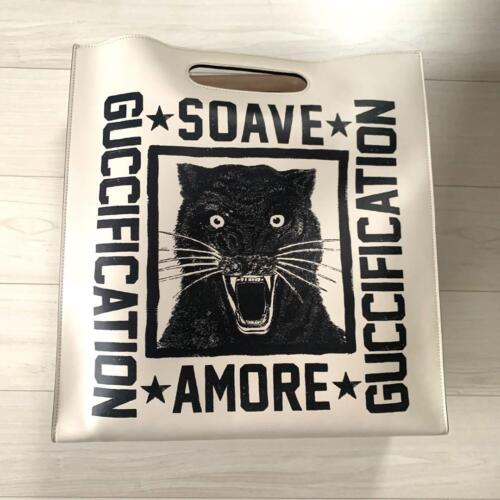 Gucci Leather Bag Black Panther Leopard mens bag - Afbeelding 1 van 7