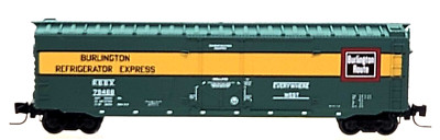Z MTL 507 00 370 50ft Std Box Car Plug Door Chicago Burlington Quincy CBQ