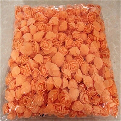 500 stk 3,5 cm Mini Künstliche Blumen Kleine Schaum Rose Köpfe Decor Hochze R9Q9